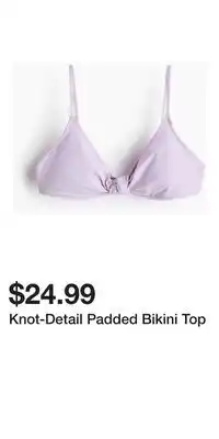 H&M Knot-Detail Padded Bikini Top offer