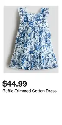H&M Ruffle-Trimmed Cotton Dress offer