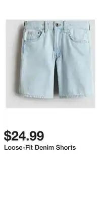 H&M Loose-Fit Denim Shorts offer