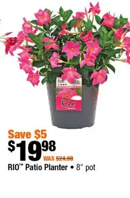 Home Depot RIO Patio planter 8 pot offer