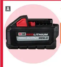 Home Depot REDLITHIUM HIGH OUTPUT XC6.0 BATTERY offer
