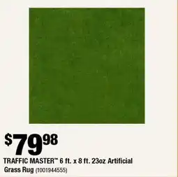 Home Depot 6 ft. x 8 ft. 23oz artificial grass rug offer