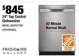 Home Depot Top Control Dishwasher offer