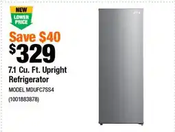 Home Depot 7.1 cu. Ft. Upright Convertible Freezer/Refrigerator in Stainless offer