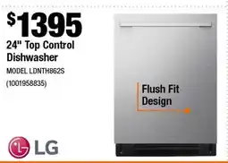 Home Depot Top Control Dishwasher offer
