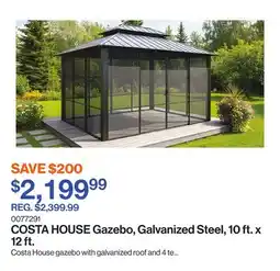 Patrick Morin COSTA HOUSE Gazebo, Galvanized Steel, 10 ft. x 12 ft offer