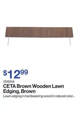 Patrick Morin Brown Wooden Lawn Edging, Brown offer