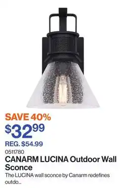 Patrick Morin LUCINA Outdoor Wall Sconce offer