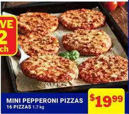 M & M Food Market MINI PEPPERONI PIZZAS offer