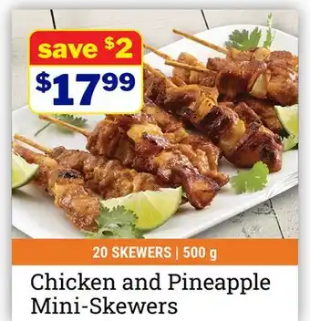 M & M Food Market Chicken and Pineapple Mini-Skewers offer