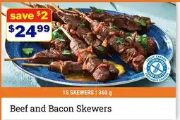 M & M Food Market Beef and Bacon Skewers offer