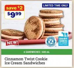 M & M Food Market Cinnamon Twist Cookie Ice Cream Sandwiches offer