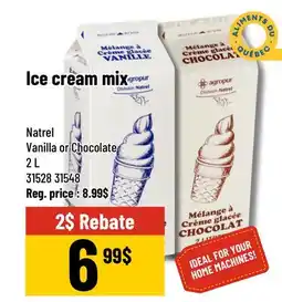 Mayrand Natrel Ice cream mix offer