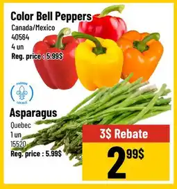 Mayrand Color Bell Peppers, Asparagus offer