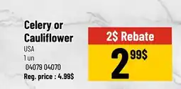 Mayrand Boston Lettuce Celery or Cauliflower Peppers offer