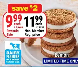 M & M Food Market Lemon Cookie Ice Cream Sandwiches offer