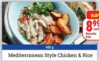 M & M Food Market Mediterranean Style Chicken & Rice offer