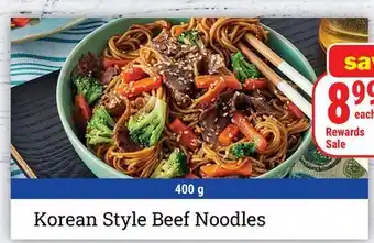 M & M Food Market Korean Style Beef Noodles offer