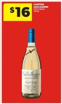 Real Canadian Liquorstore Cantina Zaccagnini Pinot Grigio offer