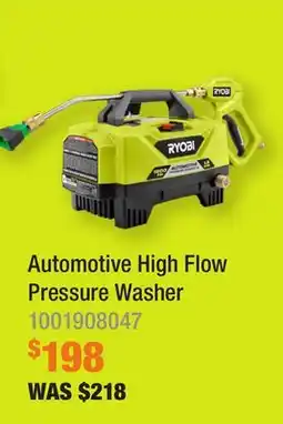 Home Depot Automotive High Flow Pressure Washer offer