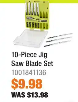 Home Depot 10-Piece Jig Saw Blade Set offer