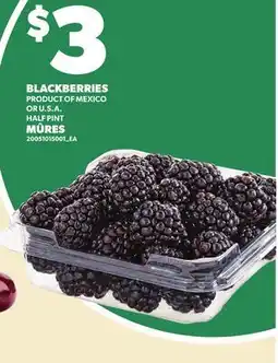 Independent City Market BLACKBERRIES, HALF PINT offer