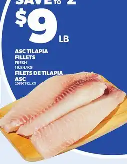 Independent City Market ASC TILAPIA FILLETS offer