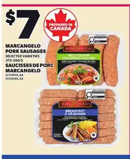 Independent City Market MARCANGELO PORK SAUSAGES offer
