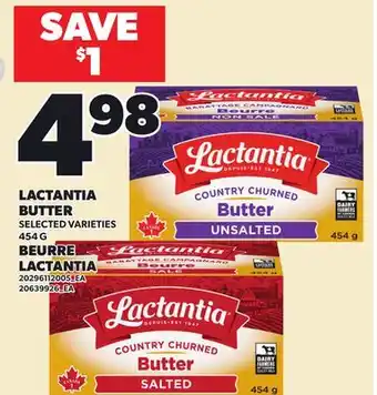 Independent City Market LACTANTIA BUTTER offer