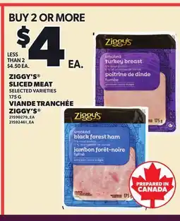 Independent City Market ZIGGY'S SLICED MEAT offer