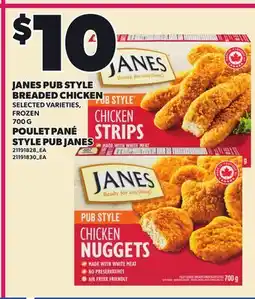 Independent City Market JANES PUB STYLE BREADED CHICKEN offer