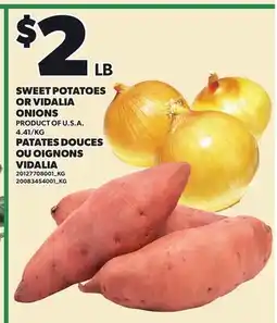 Independent City Market SWEET POTATOES OR VIDALIA ONIONS offer