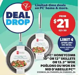 Independent City Market PC HONEYCOMB 10 OR 12 SKILLETS OR 13.3 WOK offer