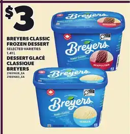 Independent City Market BREYERS CLASSIC FROZEN DESSERT offer