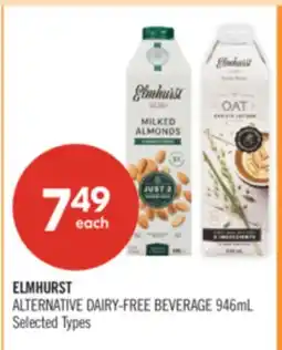 Shoppers Drug Mart ELMHURST ALTERNATIVE DAIRY-FREE BEVERAGE offer