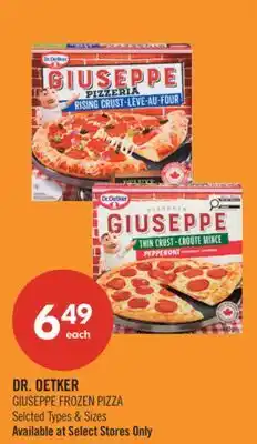Shoppers Drug Mart DR. OETKER GIUSEPPE FROZEN PIZZA offer