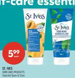 Shoppers Drug Mart ST. IVES SKIN CARE PRODUCTS offer