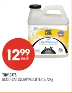 Shoppers Drug Mart TIDY CATS MULTI-CAT CLUMPING LITTER offer