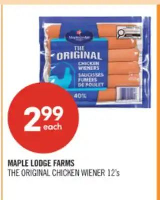 Shoppers Drug Mart MAPLE LODGE FARMS THE ORIGINAL CHICKEN WIENER offer