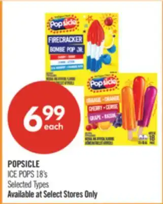 Shoppers Drug Mart POPSICLE ICE POPS offer