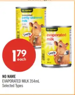 Shoppers Drug Mart NO NAME EVAPORATED MILK offer