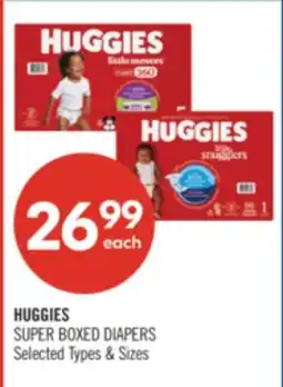Shoppers Drug Mart HUGGIES SUPER BOXED DIAPERS offer