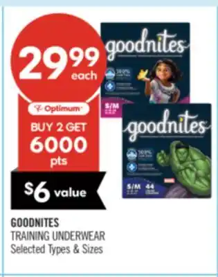 Shoppers Drug Mart GOODNITES TRAINING UNDERWEAR offer