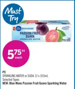 Shoppers Drug Mart PC SPARKLING WATER or SODA offer