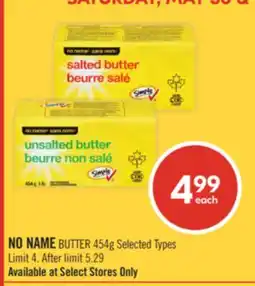 Shoppers Drug Mart NO NAME BUTTER offer