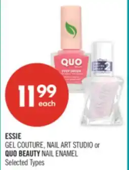 Shoppers Drug Mart ESSIE GEL COUTURE, NAIL ART STUDIO or QUO BEAUTY NAIL ENAMEL offer