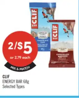 Shoppers Drug Mart CLIF ENERGY BAR offer