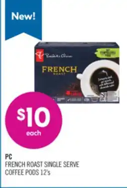 Shoppers Drug Mart PC FRENCH ROAST SINGLE SERVE COFFEE PODS offer