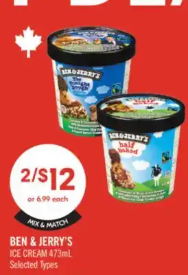 Shoppers Drug Mart BEN & JERRY'S ICE CREAM offer
