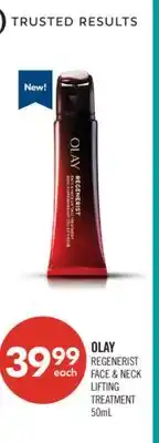 Shoppers Drug Mart OLAY REGENERIST FACE & NECK LIFTING TREATMENT offer